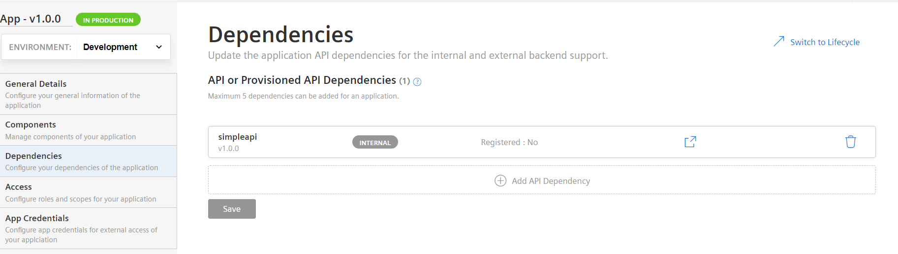 view-dependencies