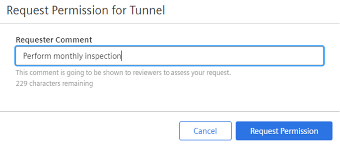 Request Permission for Tunnel