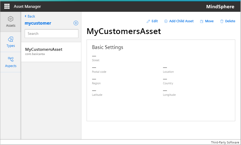 Asset Manager -- Asset Assigned to Subtenant MyCustomer