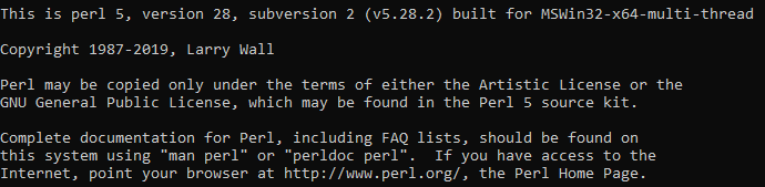 Perl Version